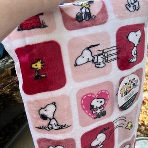 Snoopy valentines blanket